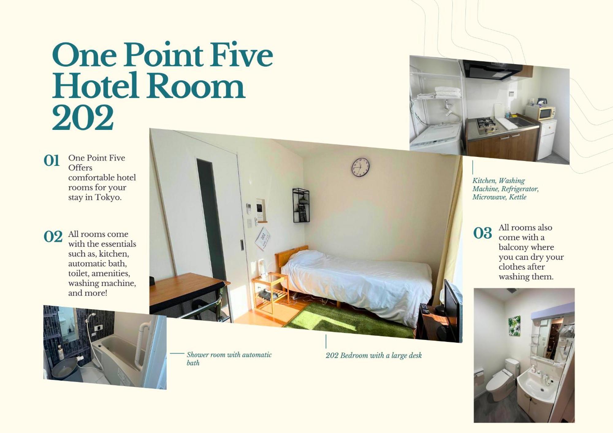 One Point Five Hotel Tokio Buitenkant foto